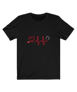 Stethoscope Heart Nurse T-shirt