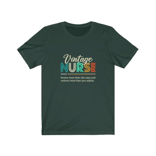 Vintage Nurse T-Shirt for her birthday Gift