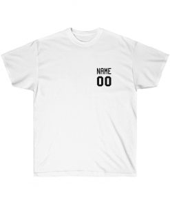 Personalized name and number shirt
