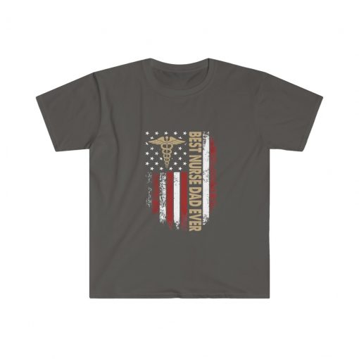 Vintage USA Best Nurse Dad Ever T-Shirt